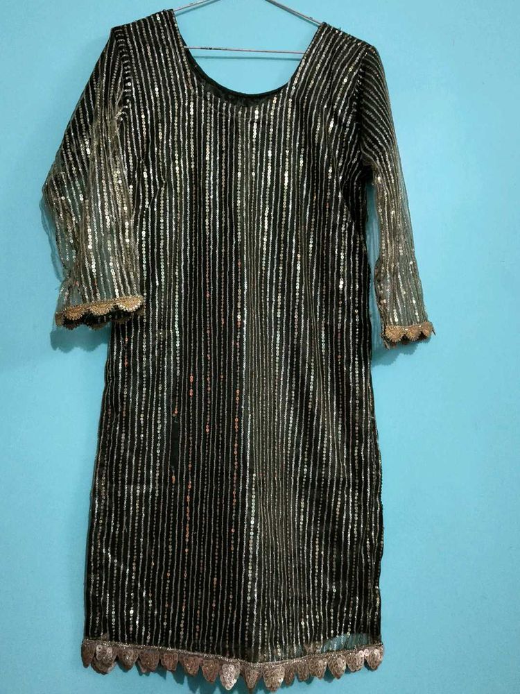 Elegant Embellished Kurta plazo suit