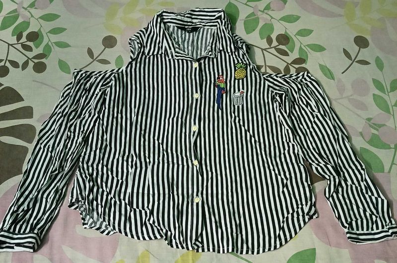 Max Cut Shoulder Full Sleeve Shirt For Women