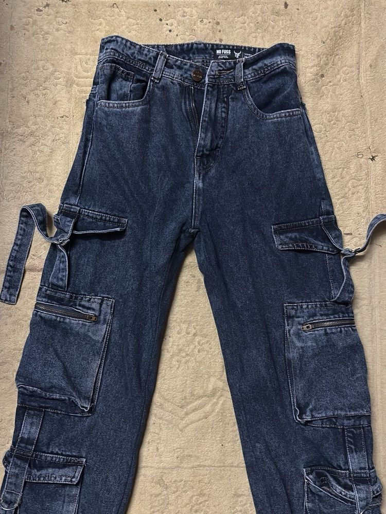 Cargo Denim Jeans