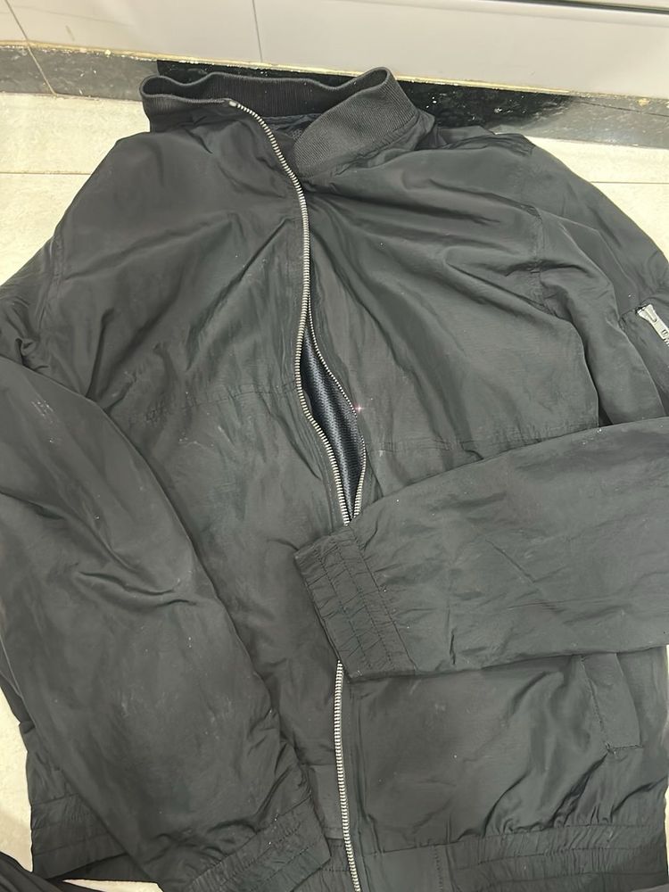 Black Bomber Jacket