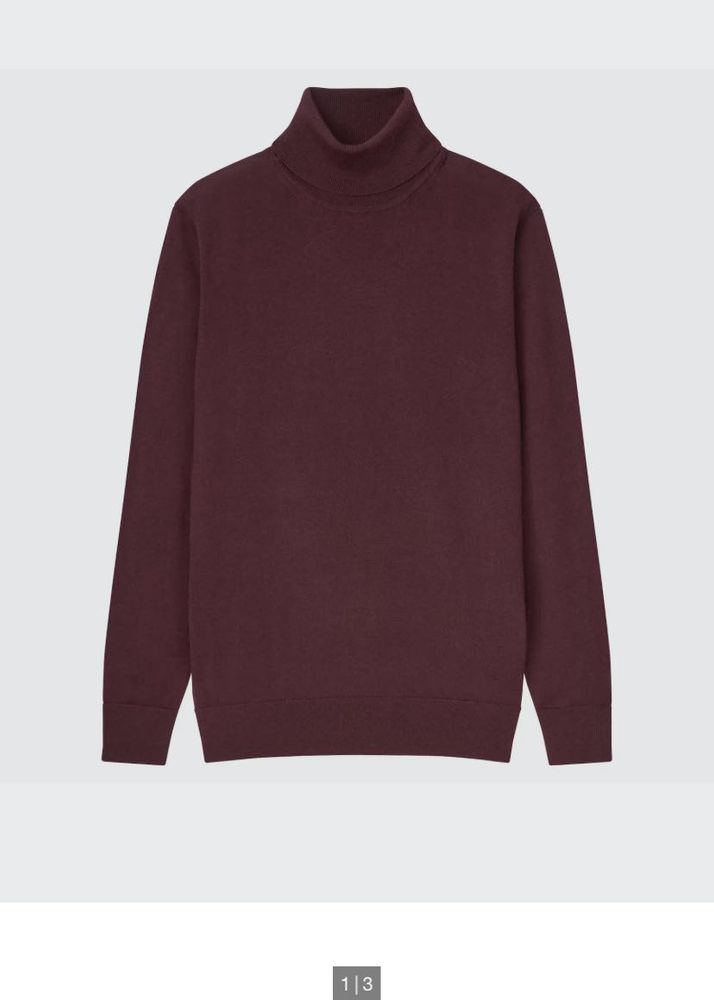 Uniqlo EXTRA FINE MERINO TURTLENECK LONG SLEEVE SW