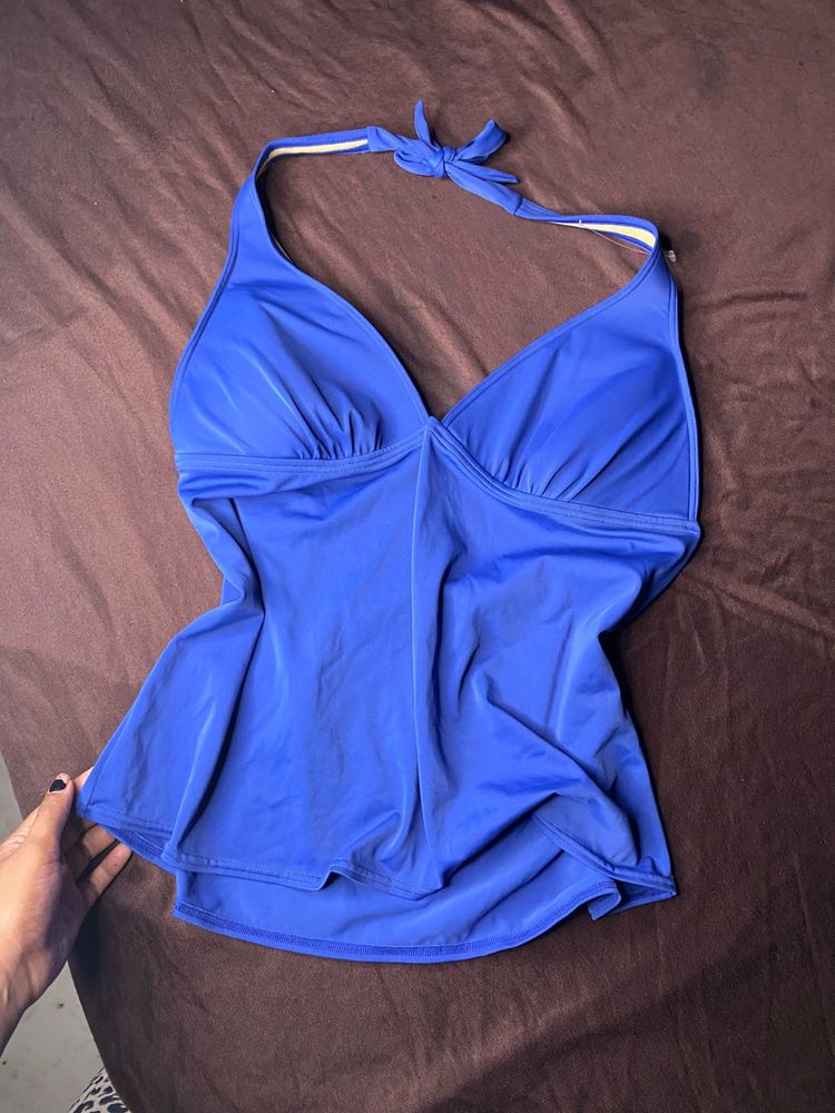 Blue Halter padded Top