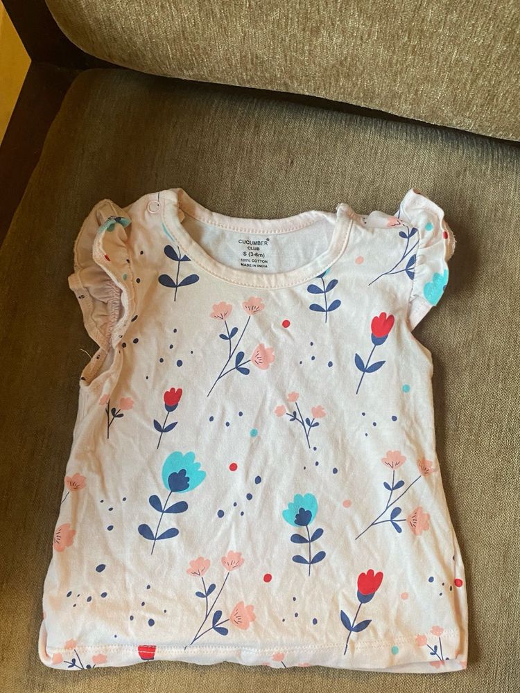 Cucumber Club Floral Top (3-6 Months)