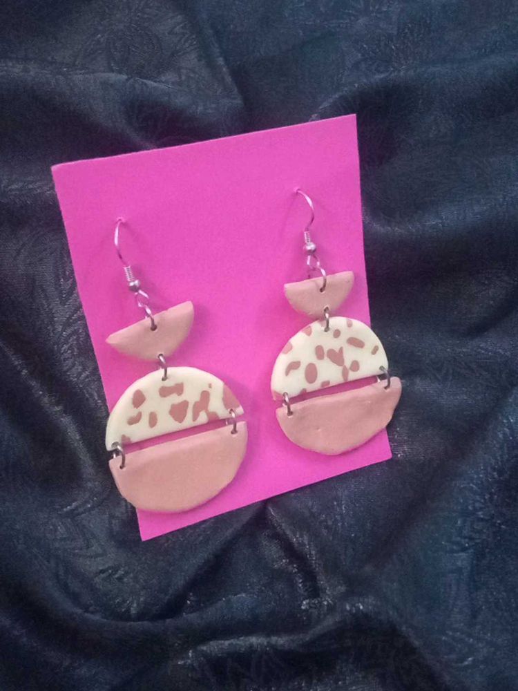 Handmade Clay Statement Earrings