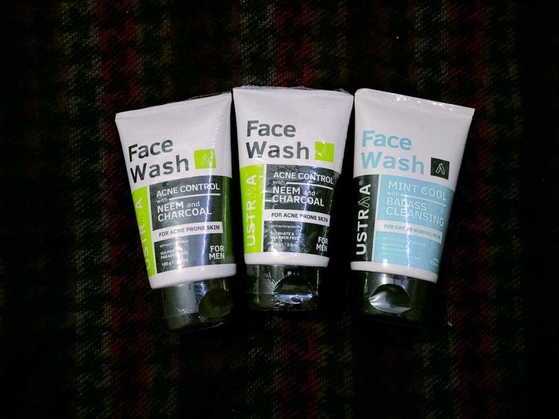Ustraa Face Wash Trio
