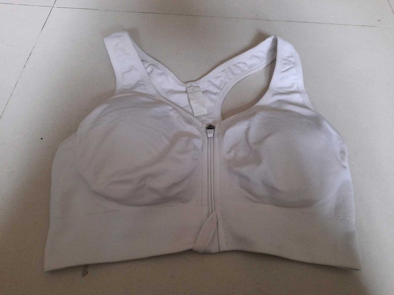 White Sports Bra