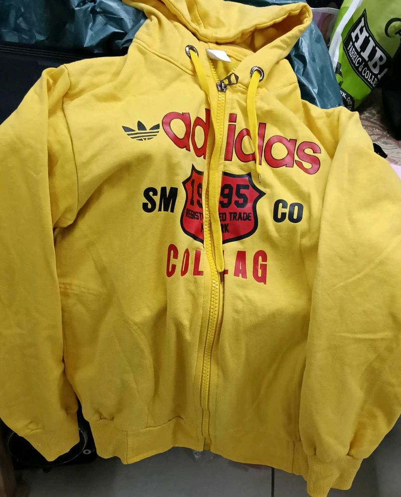Adidas Yellow Hoodie