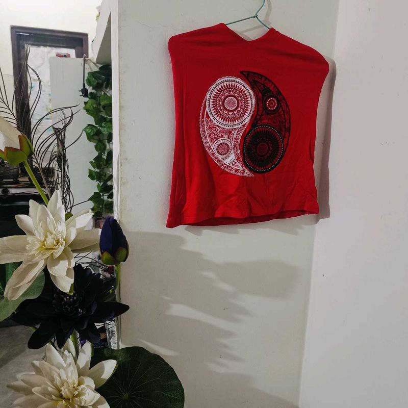 Red Graphic Print T-Shirt❤️