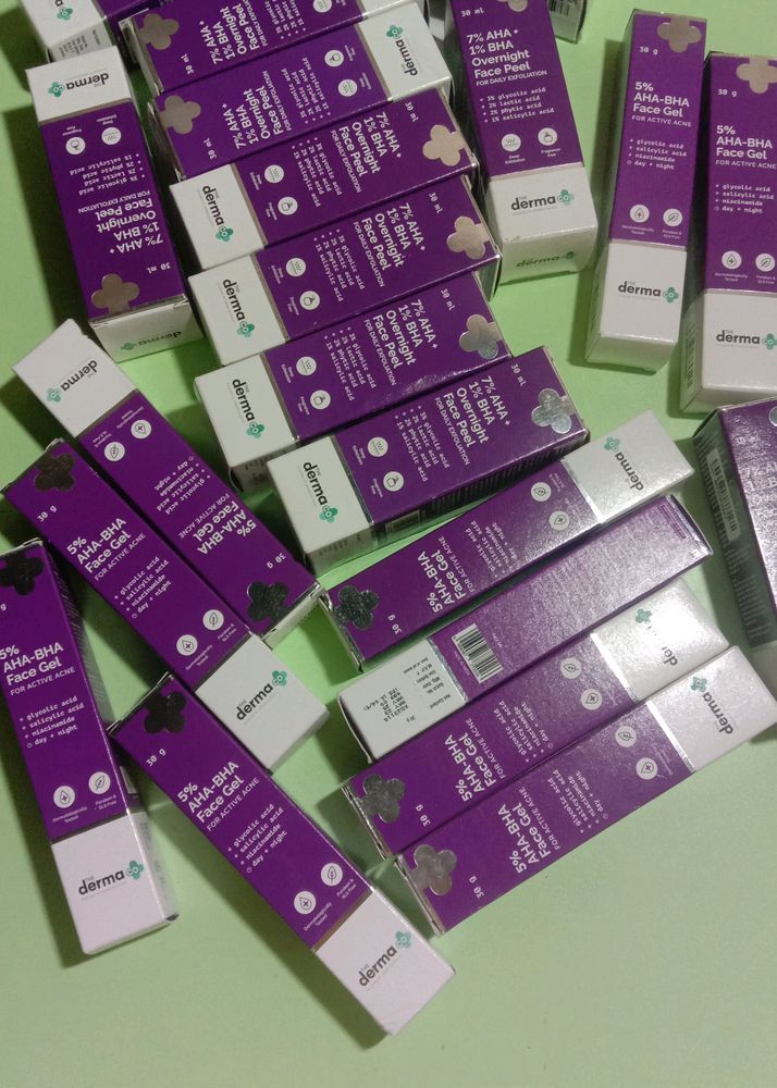 2-The Derma co 7% AHA + 1% BHA Overnight Face Peel