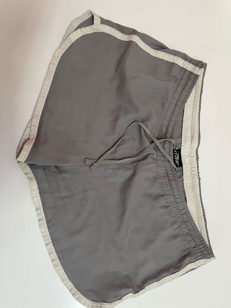 Crane Gray &amp; White Running Shorts