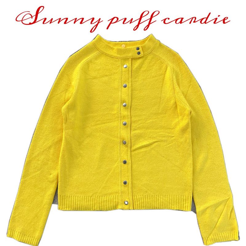 Sunny Puff Candie Yellow Cardigan
