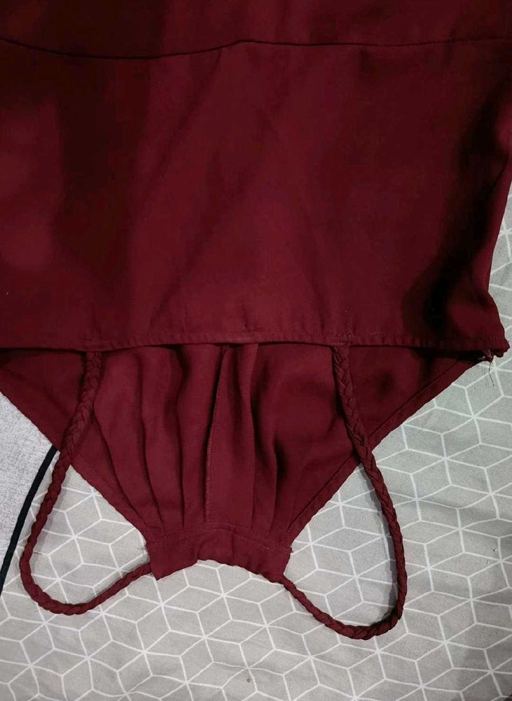 Maroon Colour Jump Suit