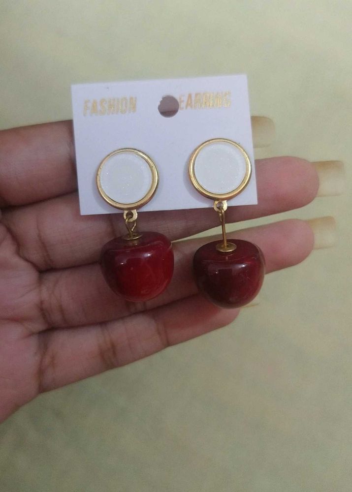 Cherry Drop Earrings