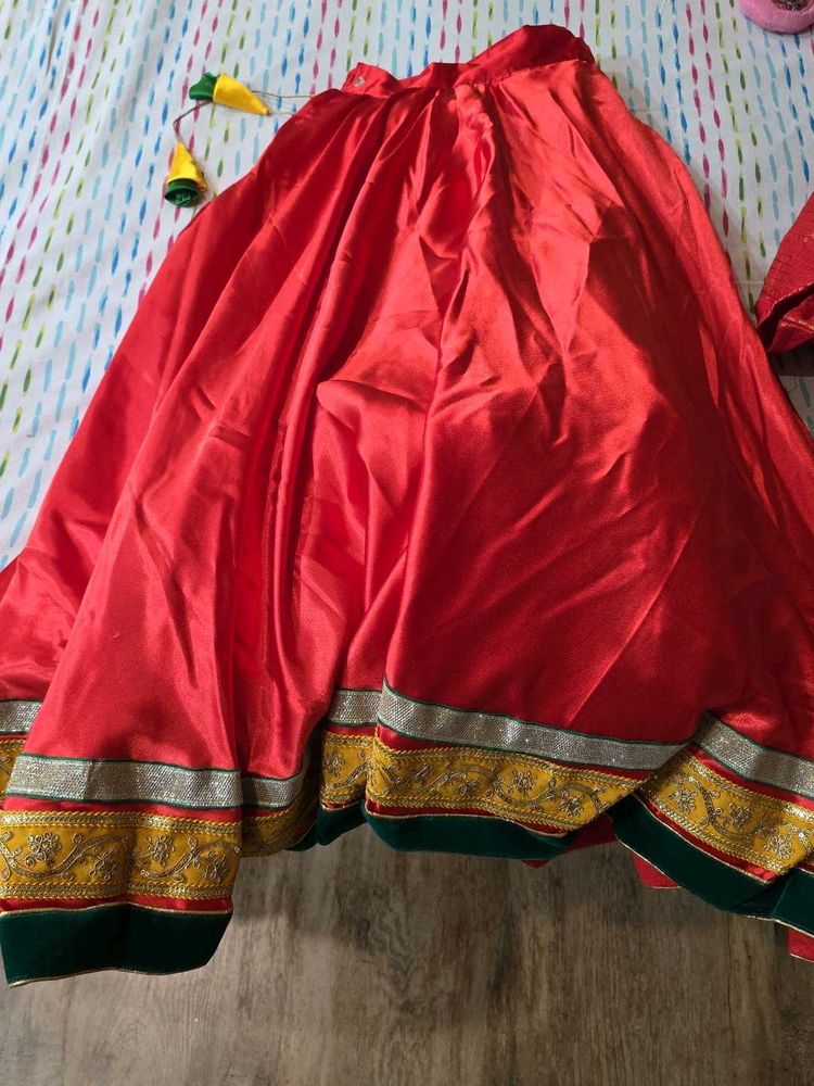 beautiful red Lehenga choli set