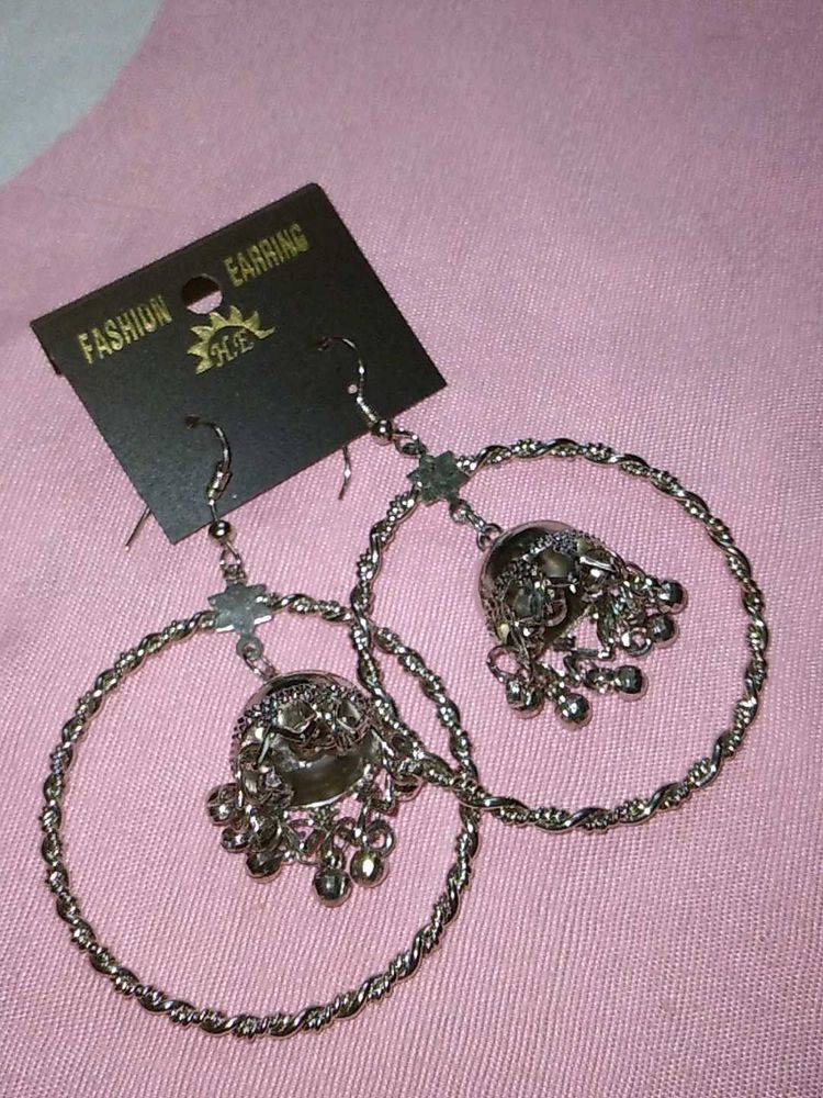 Hoop Jhumka Earrings