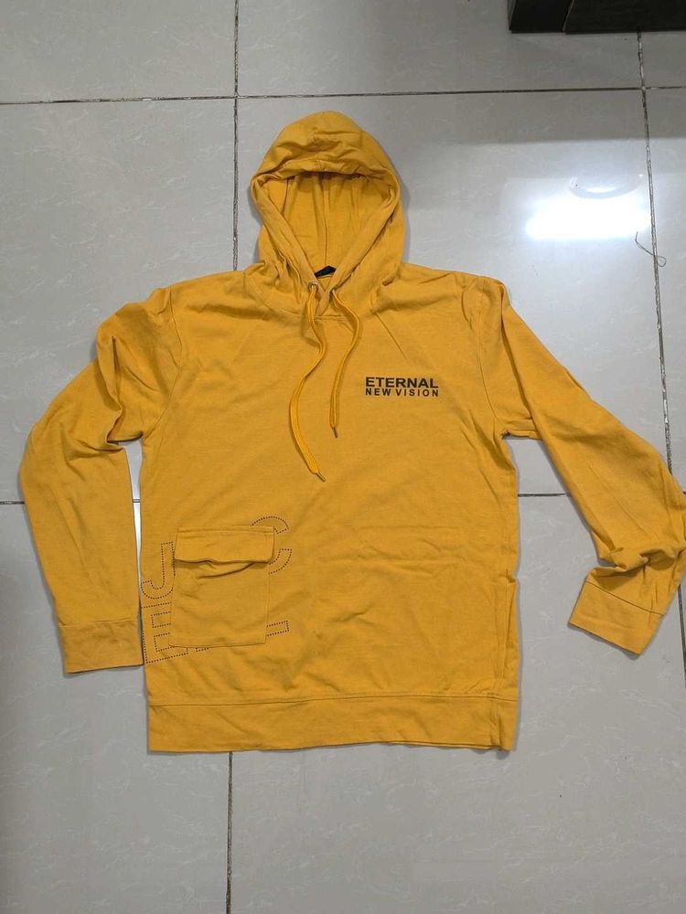 Yellow Casual Shirt Hoodie - Eternal New Vision