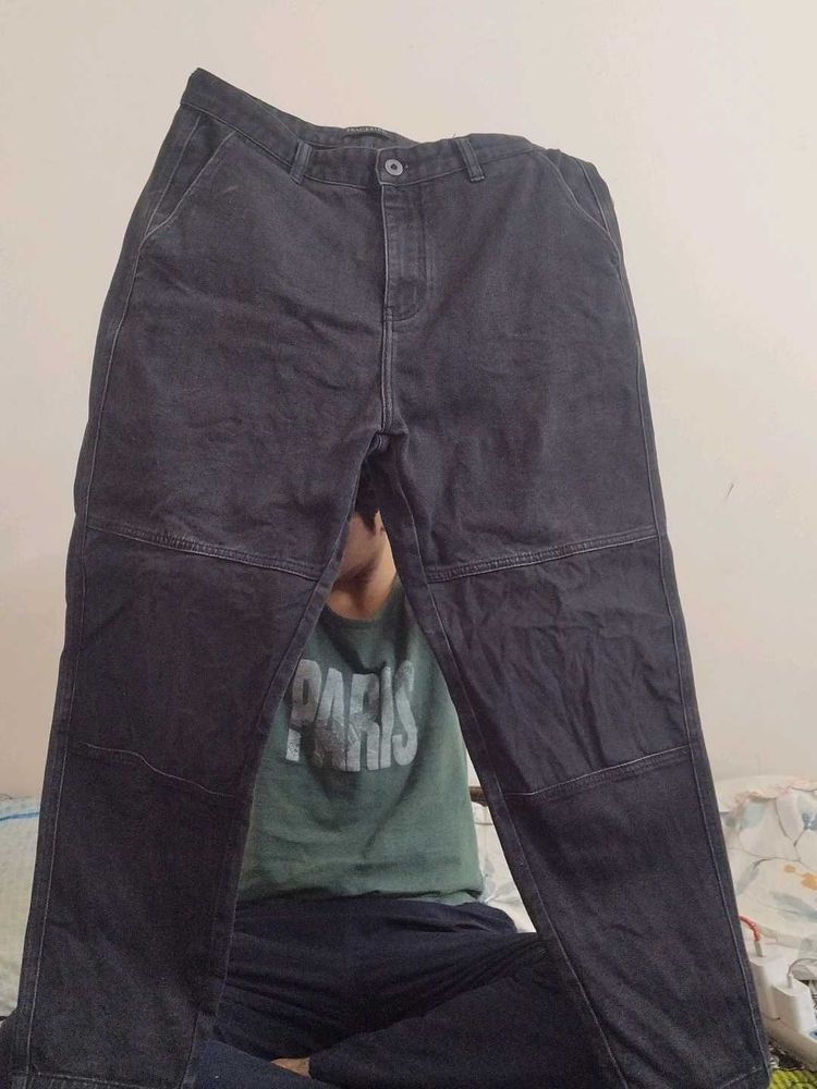 Dark Grey Denim Pants