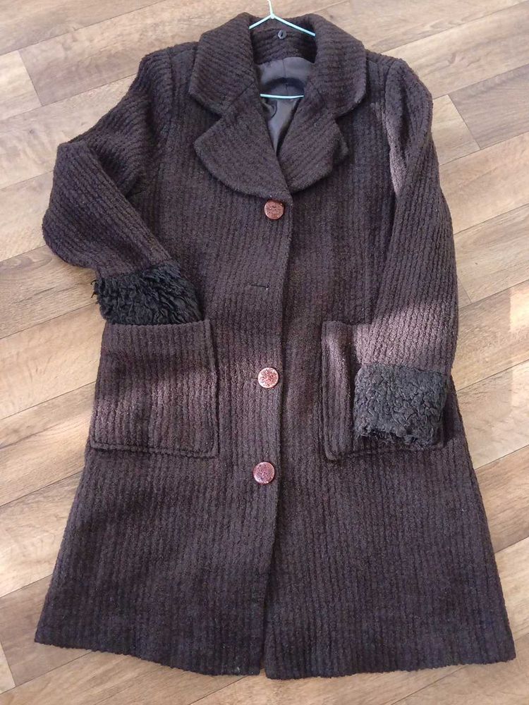 Vintage Brown Wool Coat