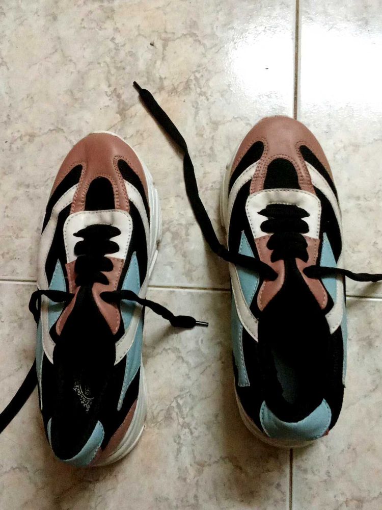 Retro Colorblock Sneakers