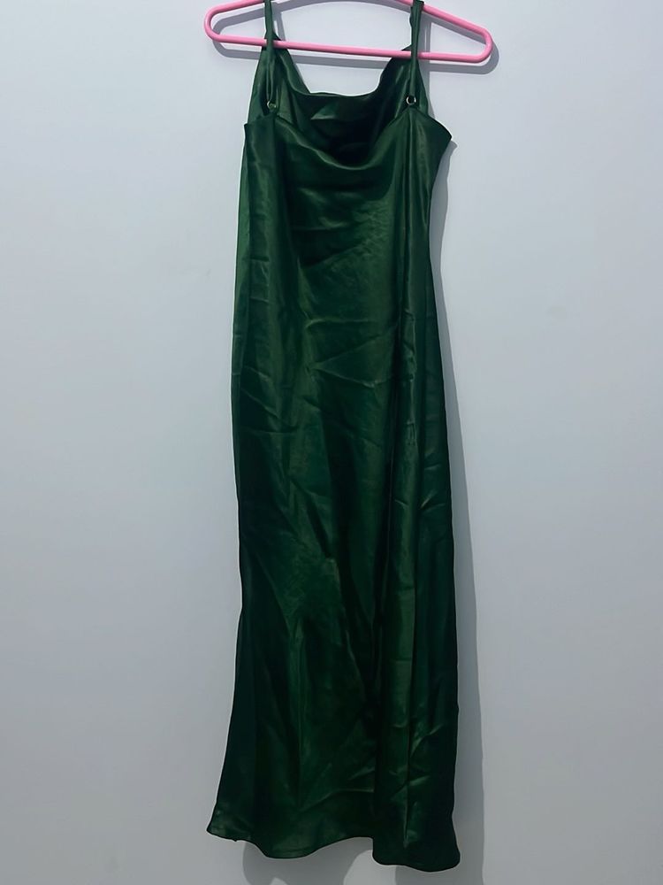 Green Slit Dress