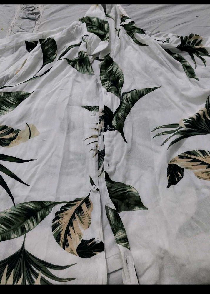 Leaf Print Shirt