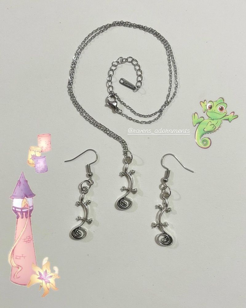 Fairycore Pinteresty Rapunzel Inspired Jewelry Set