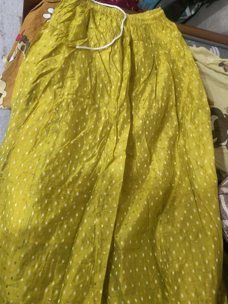 Yellow Polka Dot Skirt