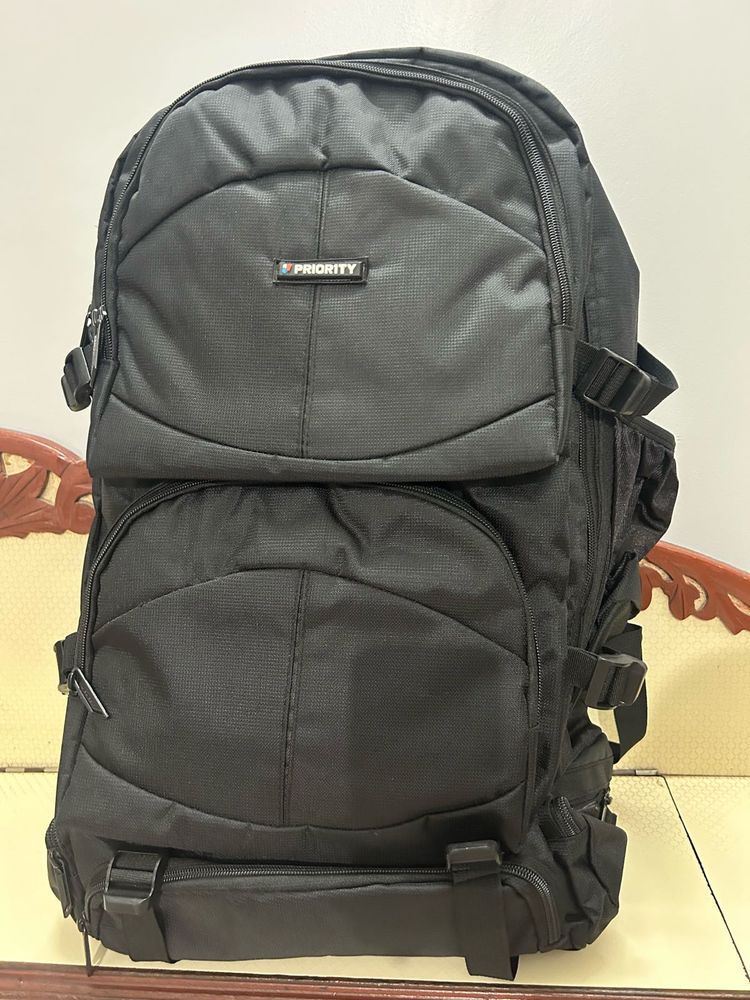 Priority Black Backpack- New