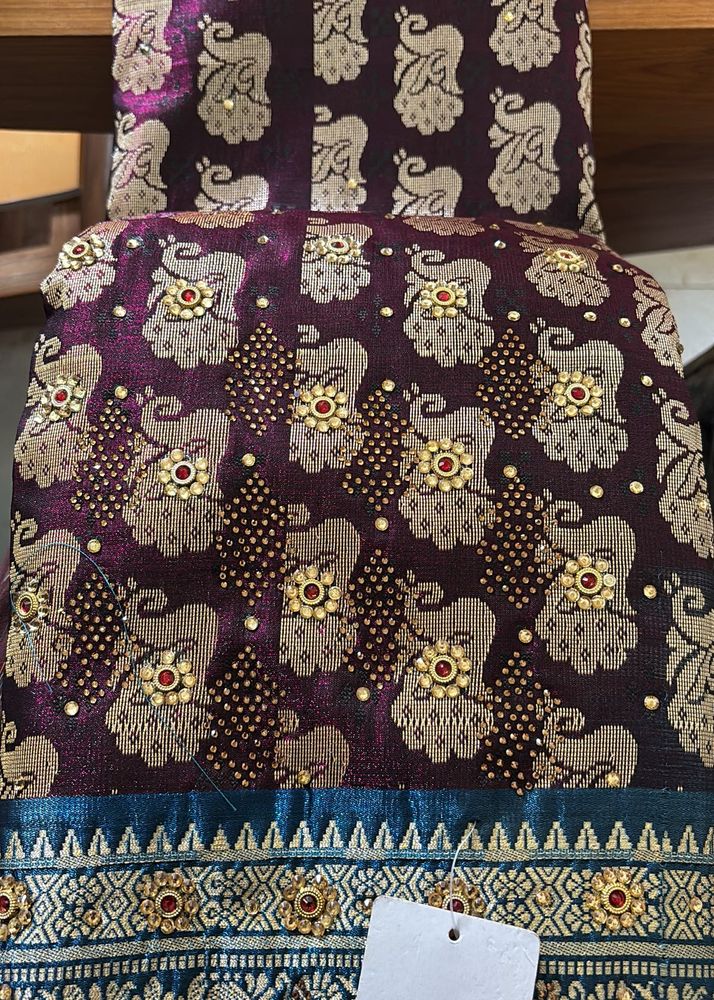 Elegant Purple Banarasi Saree