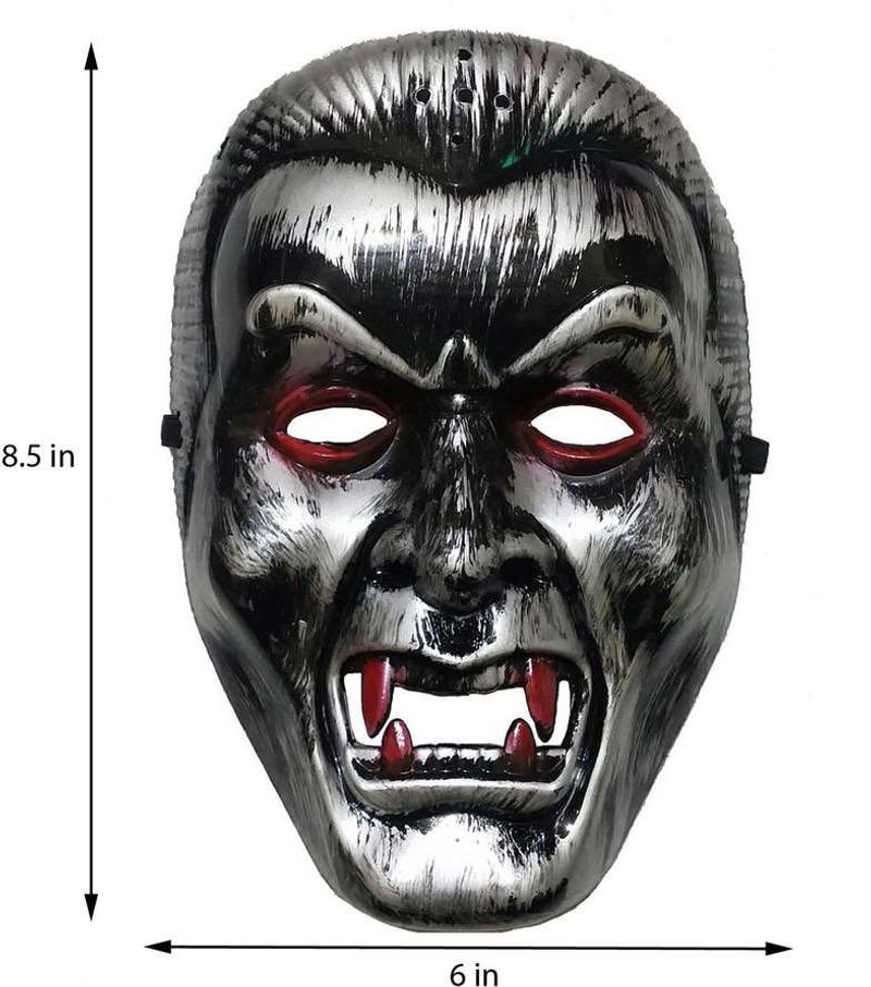 Horror Mask Party silver colour