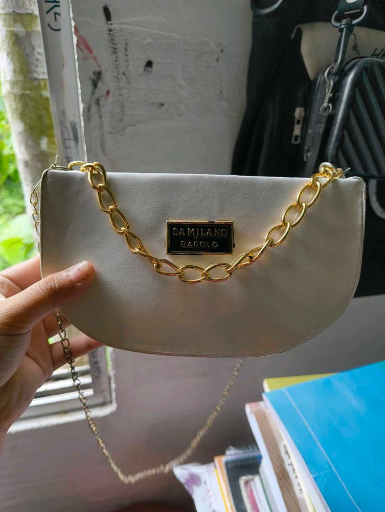 DaMilano Barolo White Crossbody