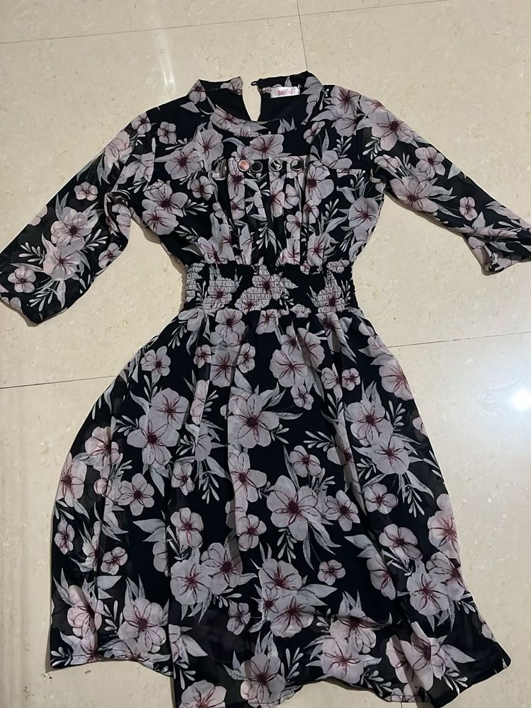 Floral Print Mini Dress