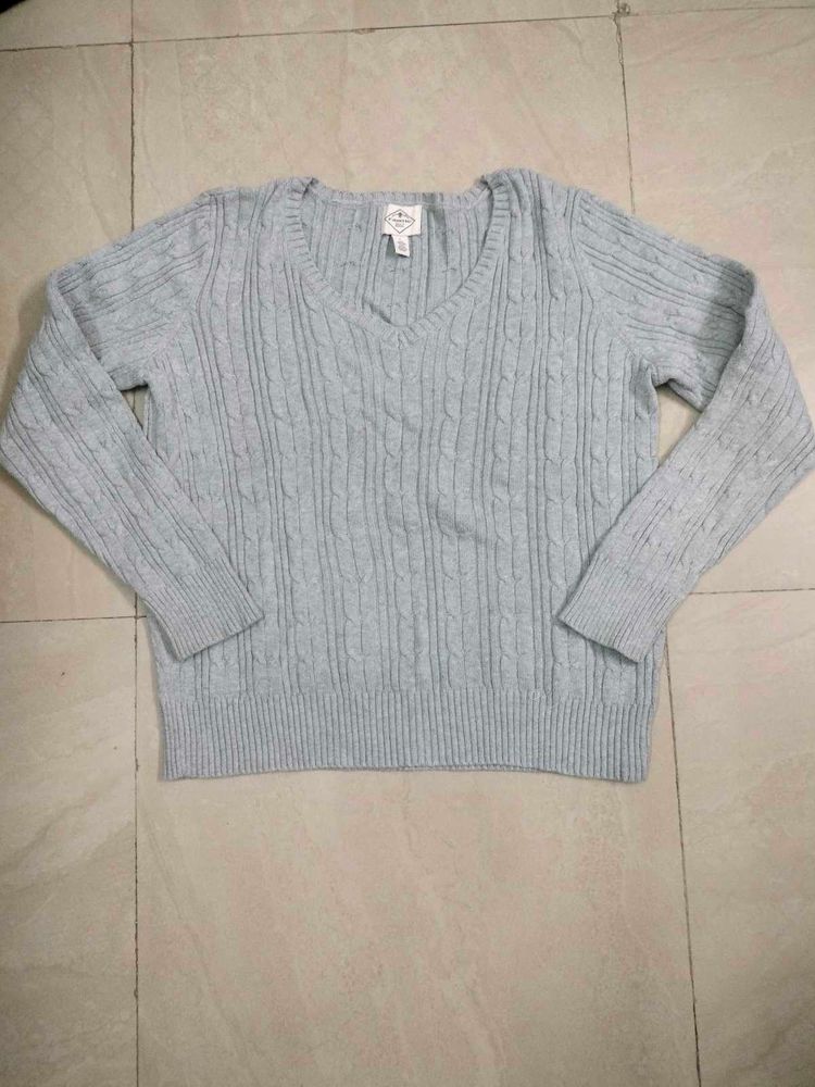 Grey Pullover Sweater