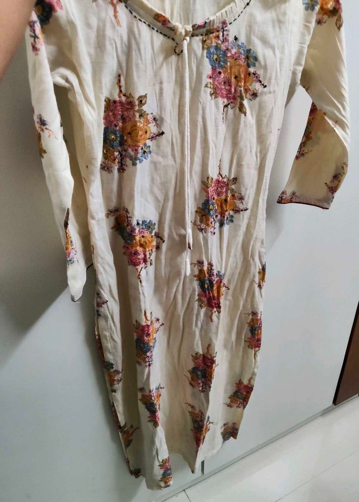 Floral Print Kurta