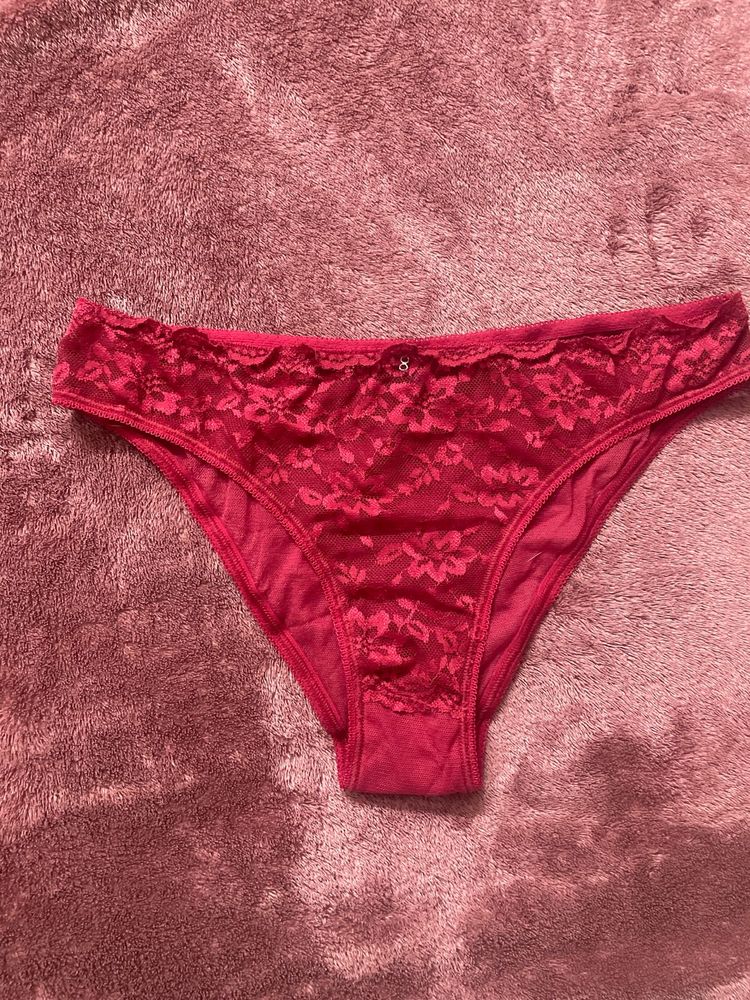 Red Lace Briefs