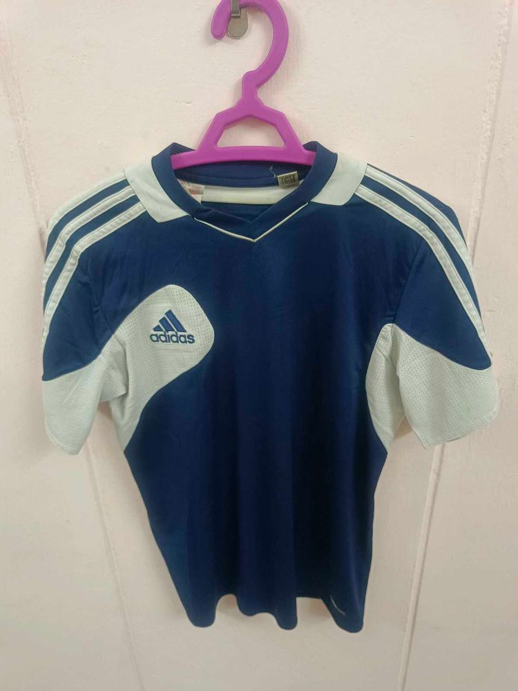 Adidas Navy Blue V Shape T Shirt