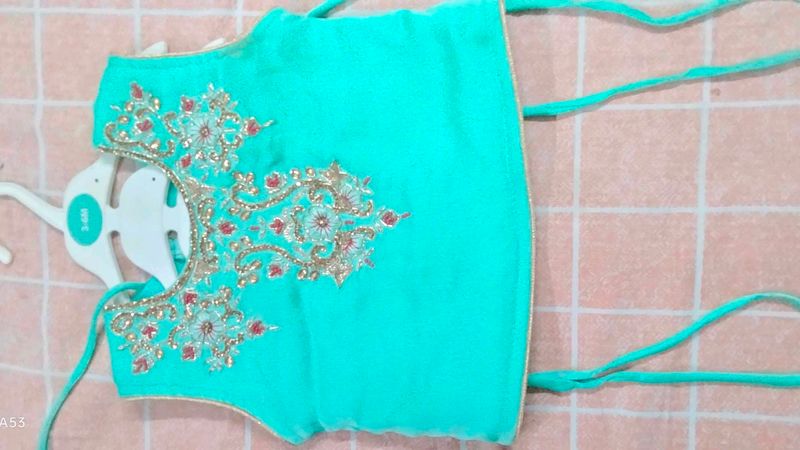 Embroidered Teal Baby/Toddler Top