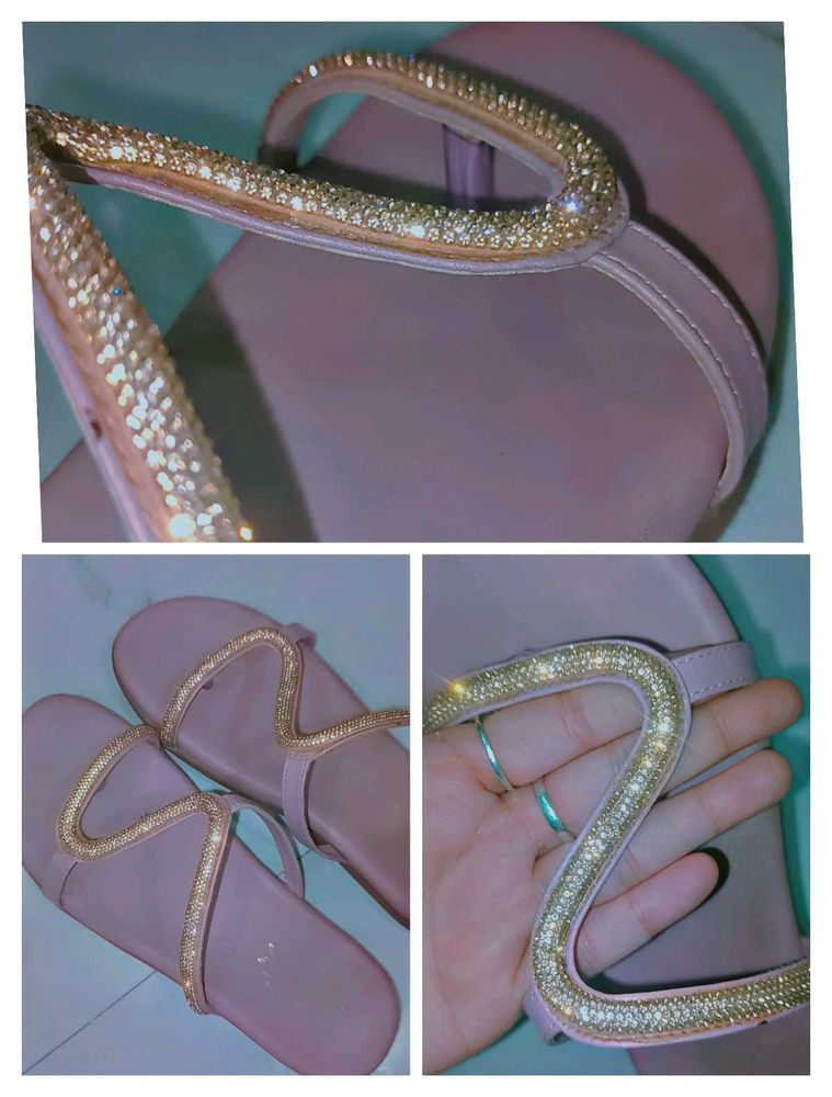 Sparkly Pink Flats