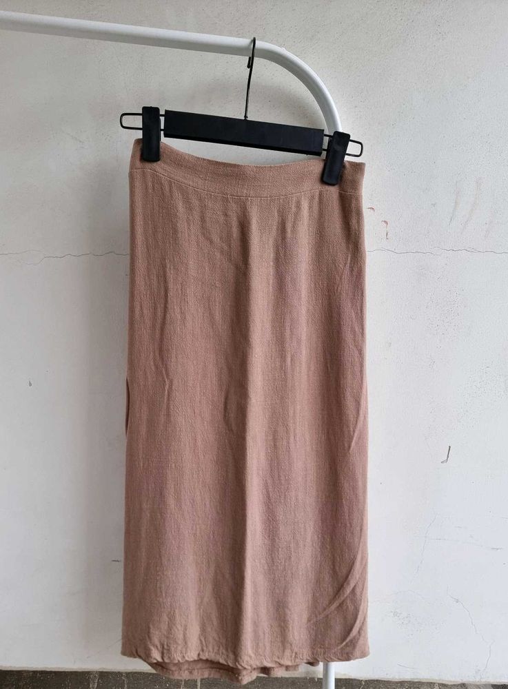 Linen Midi Skirt