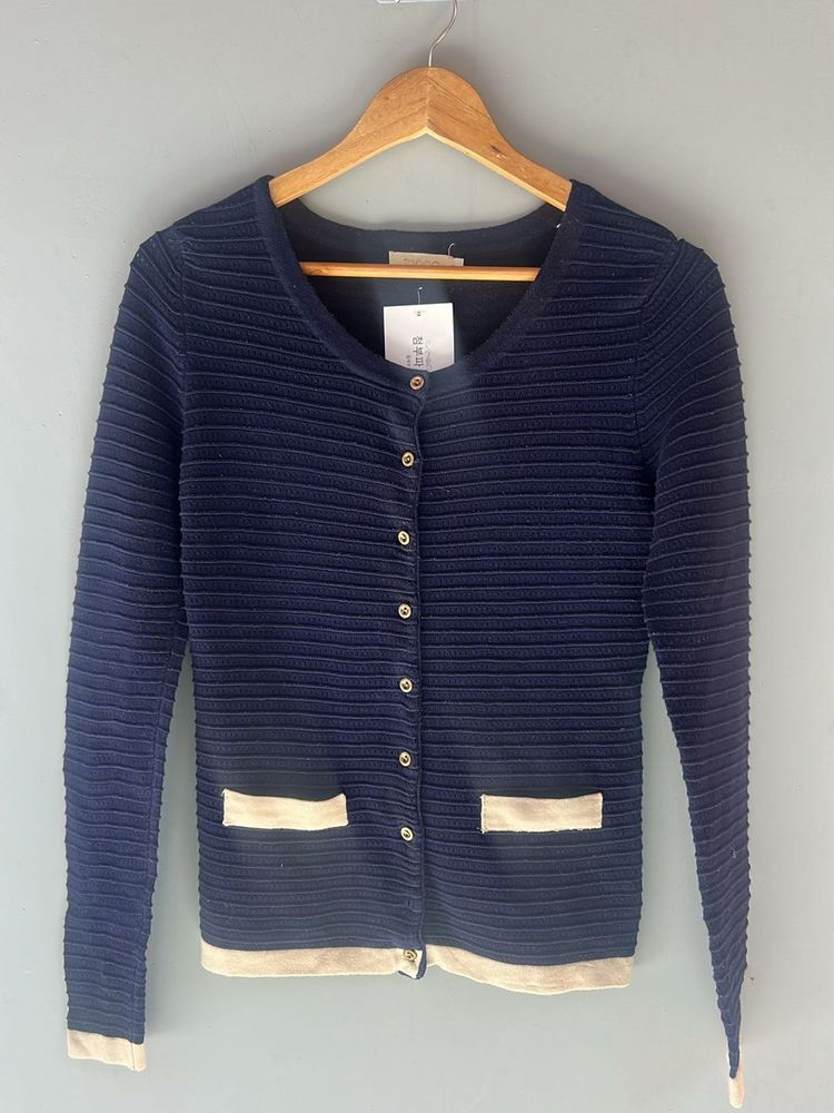 Elegant Navy Cardigan