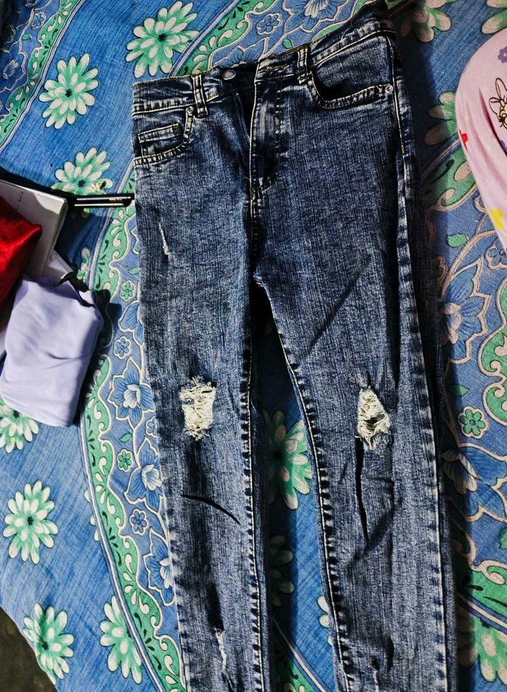 Ripped Denim Jeans