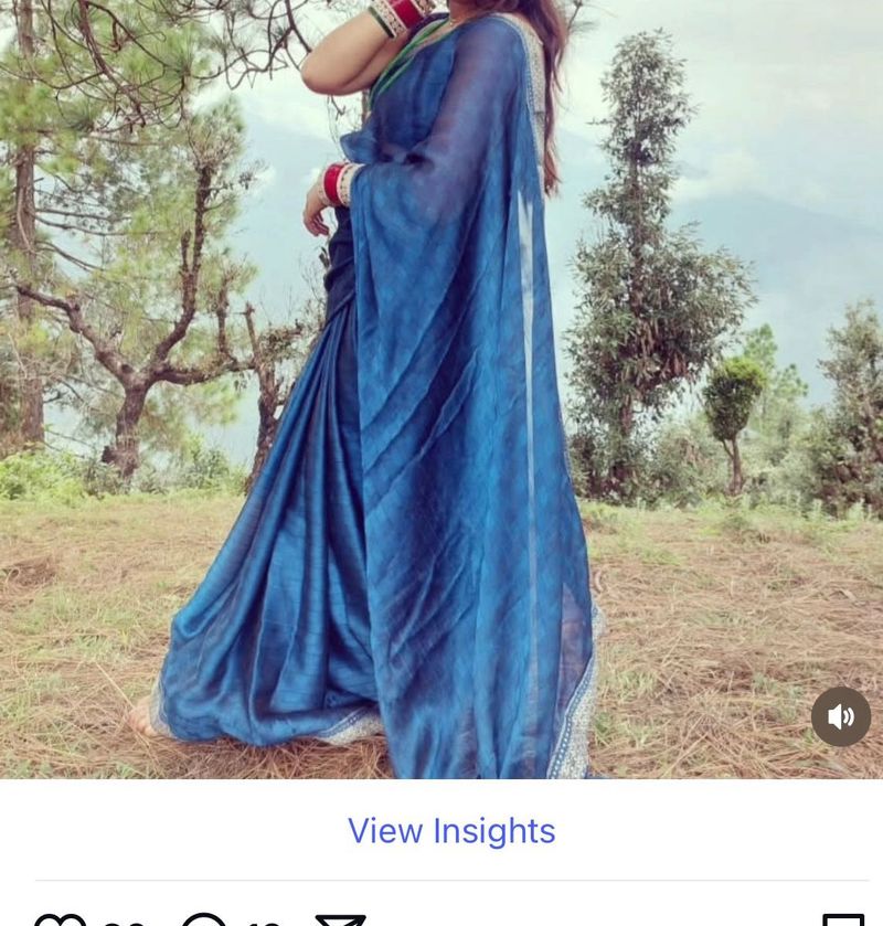 Elegant Blue Saree