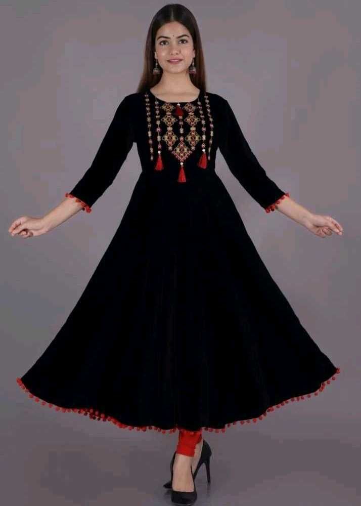 Elegant Black Ethnic Gown