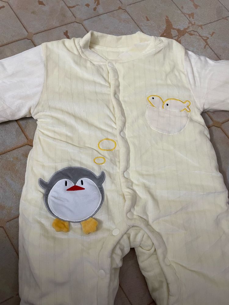 Cute Baby Penguin Romper