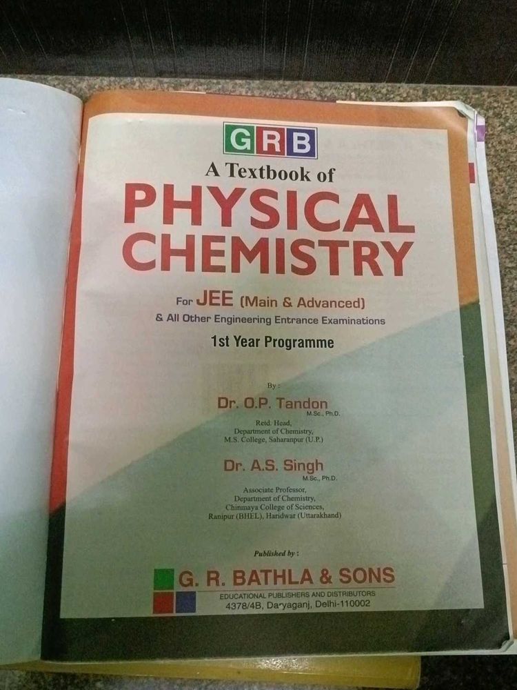 Physical Chemistry Textbook