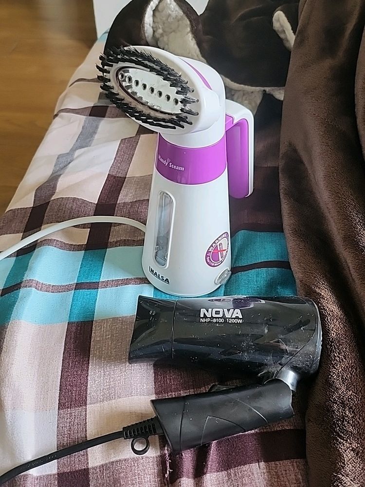 Inalsa Garment Steamer And Nova Hair Dryer