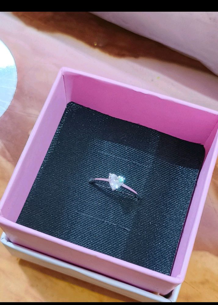 Giva Silver 925 Heart Zircon Ring