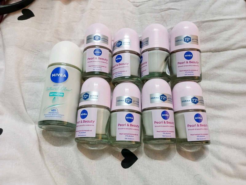 (Pack of 9) Nivea Deodorant Roll-Ons