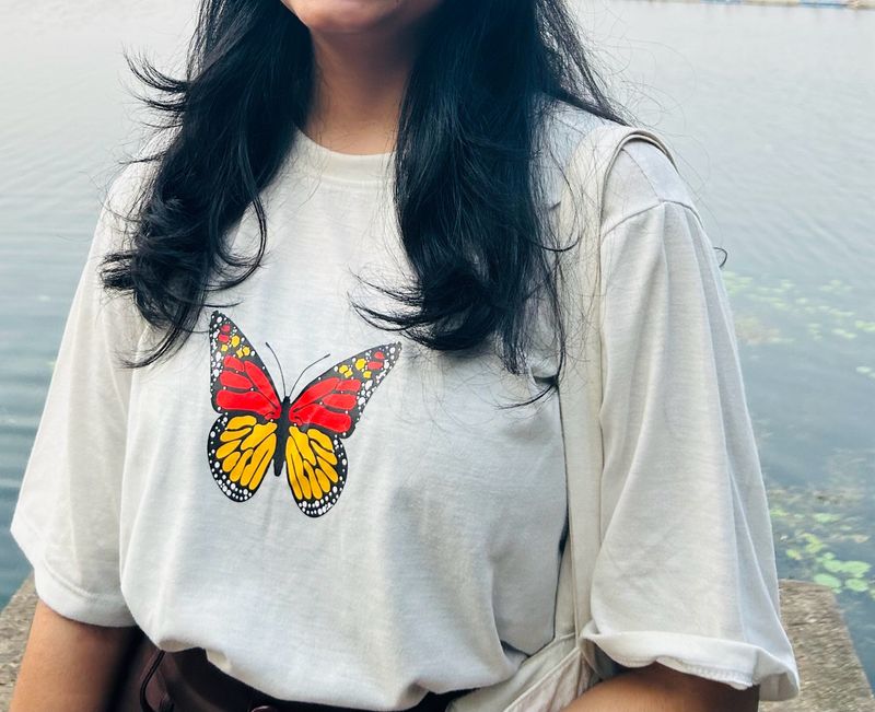 Butterfly White T-shirt