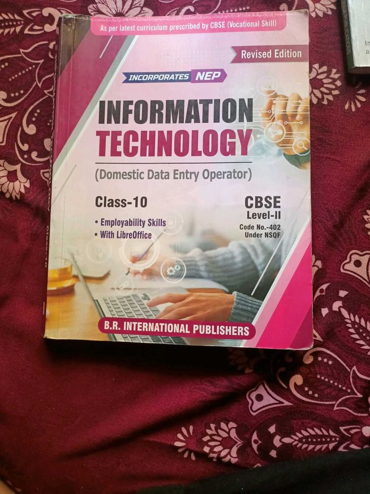 Class 10th CBSE IT Book,Br Publication